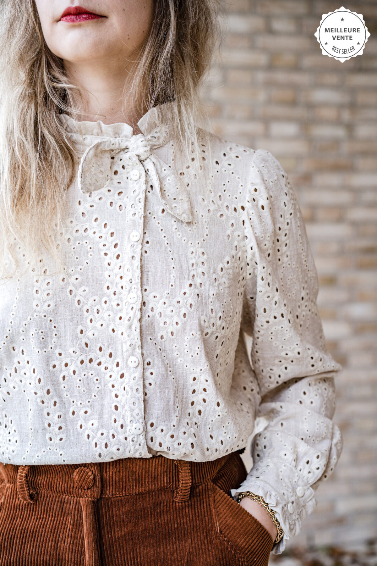 Patron PDF chemisier femme col classique élégant et facile à coudre