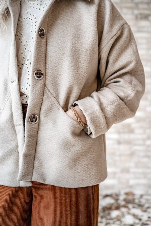 Patron PDF veste femme en laine ou gabardine