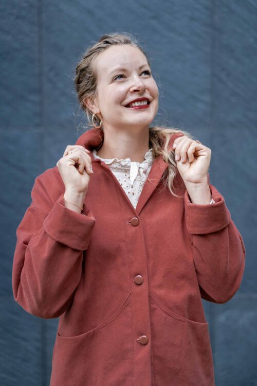 Patron pochette couture veste femme en gabardine classique