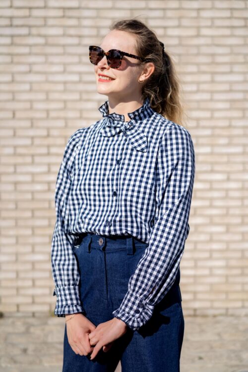 Patron PDF chemisier femme manches courtes moderne