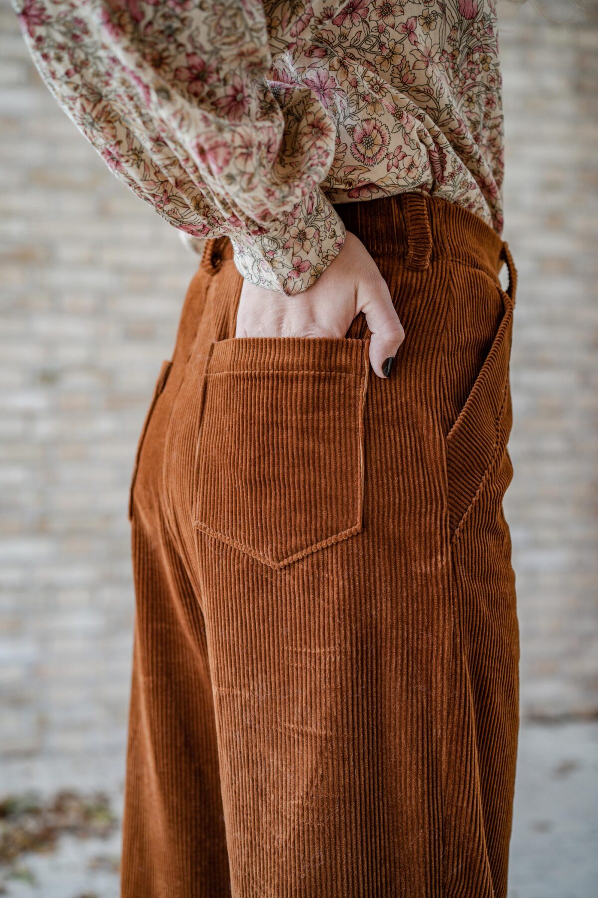 pantalon femme cousu main avec patron PDF couture facile