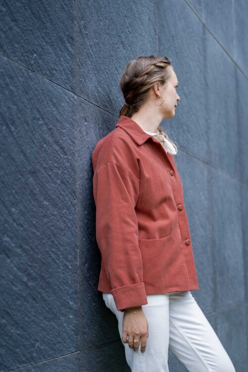 Patron pochette veste femme couture avec col classique