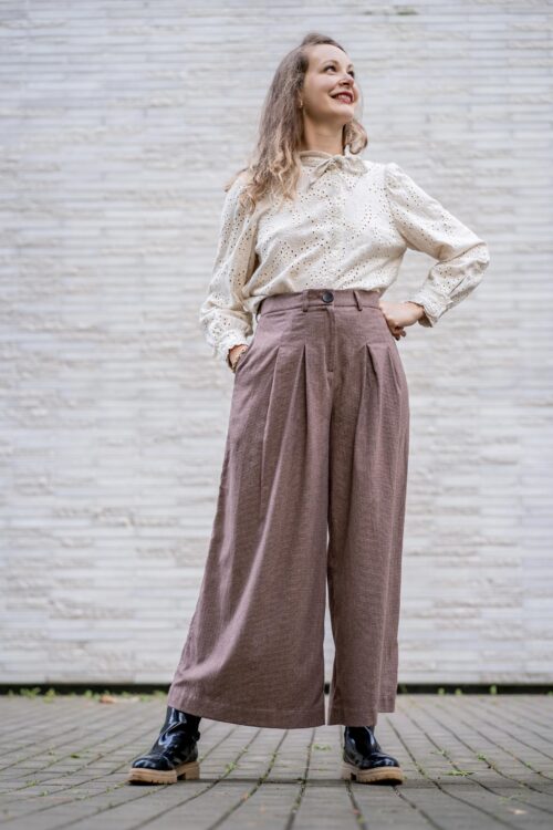 Pantalon large ASTAU, modèle Brizane pour couturières passionnées.