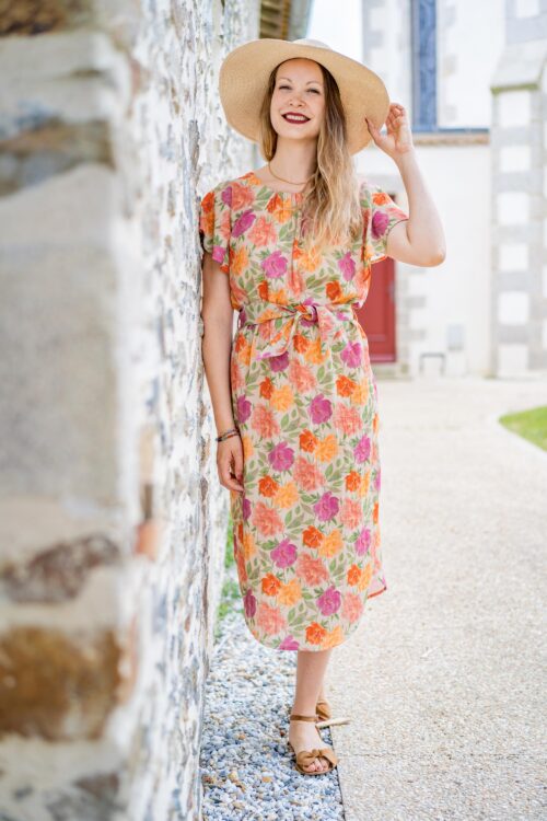 Patron PDF de robe longue d’été pour femme, modèle couture élégant