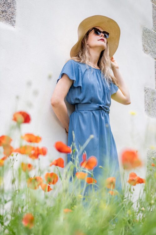 Patron PDF couture facile pour robe longue d’été femme