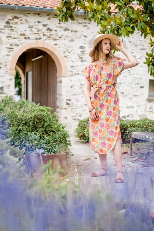 Patron PDF robe longue été cousue main couture femme